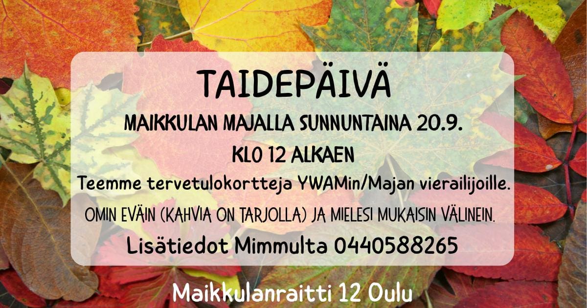Taide syys26